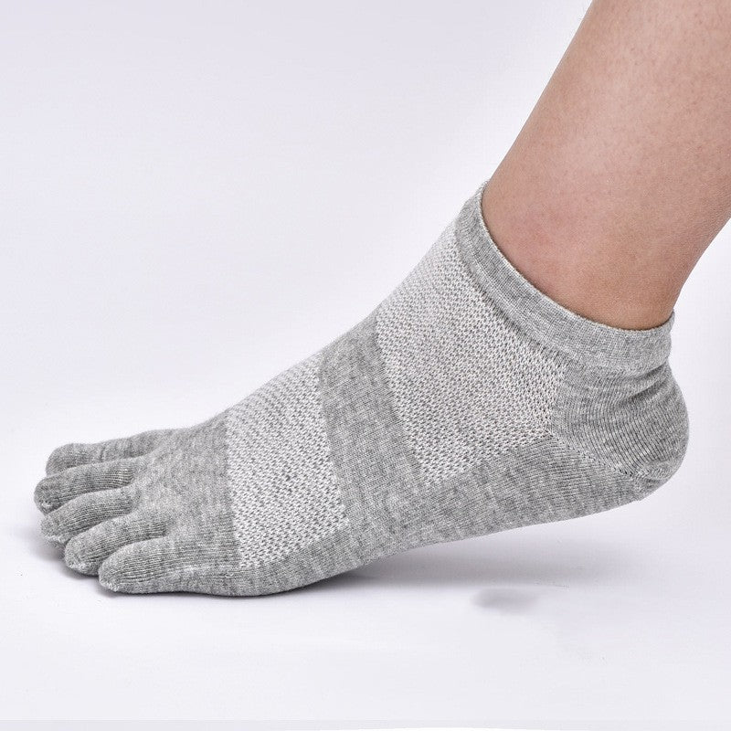 Combed Cotton Sweat-absorbent Breathable Toe-splitting Socks