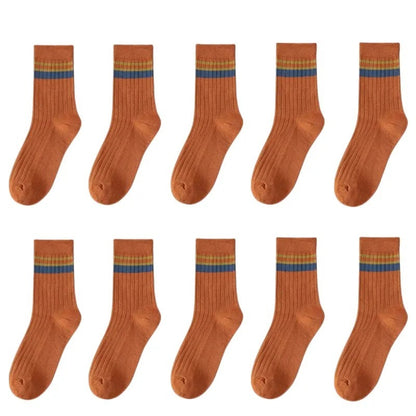 Men's Mid-calf Versatile Korean Style Japanese Style Academic Style Socks