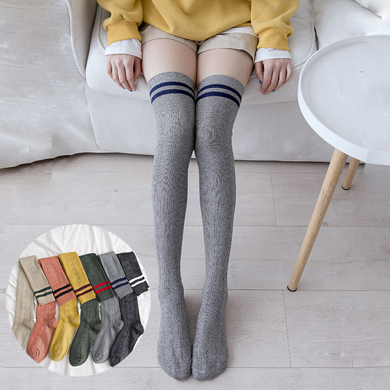 Over the knee socks women high tube thigh socks