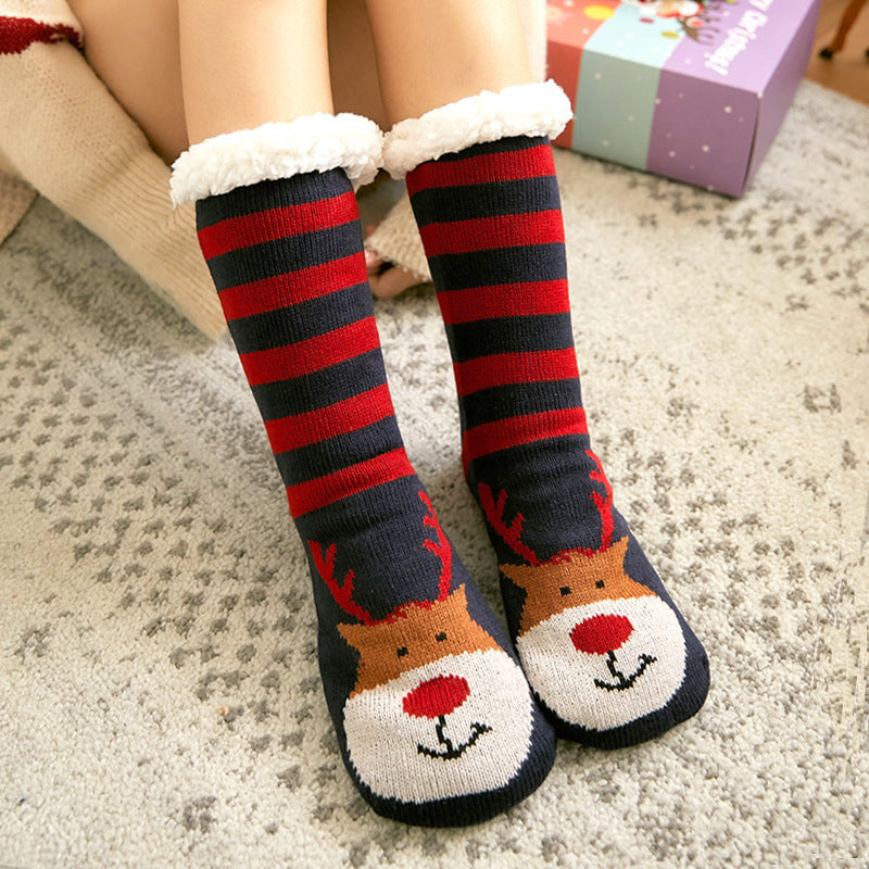 Coral fleece floor socks