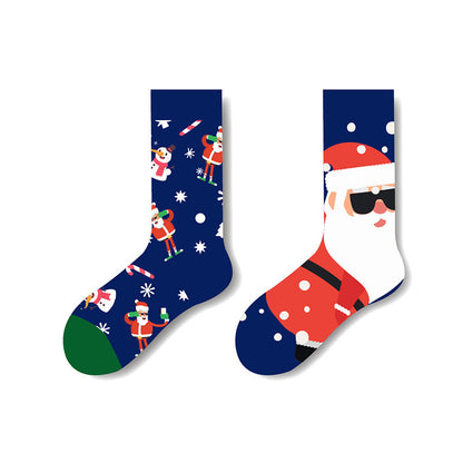 AB Surface Christmas Socks Men's Mid-calf Cotton Socks