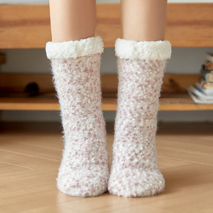 Floor Socks Snow Home Leg Cover Fleece