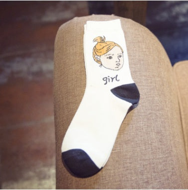 Female cotton socks