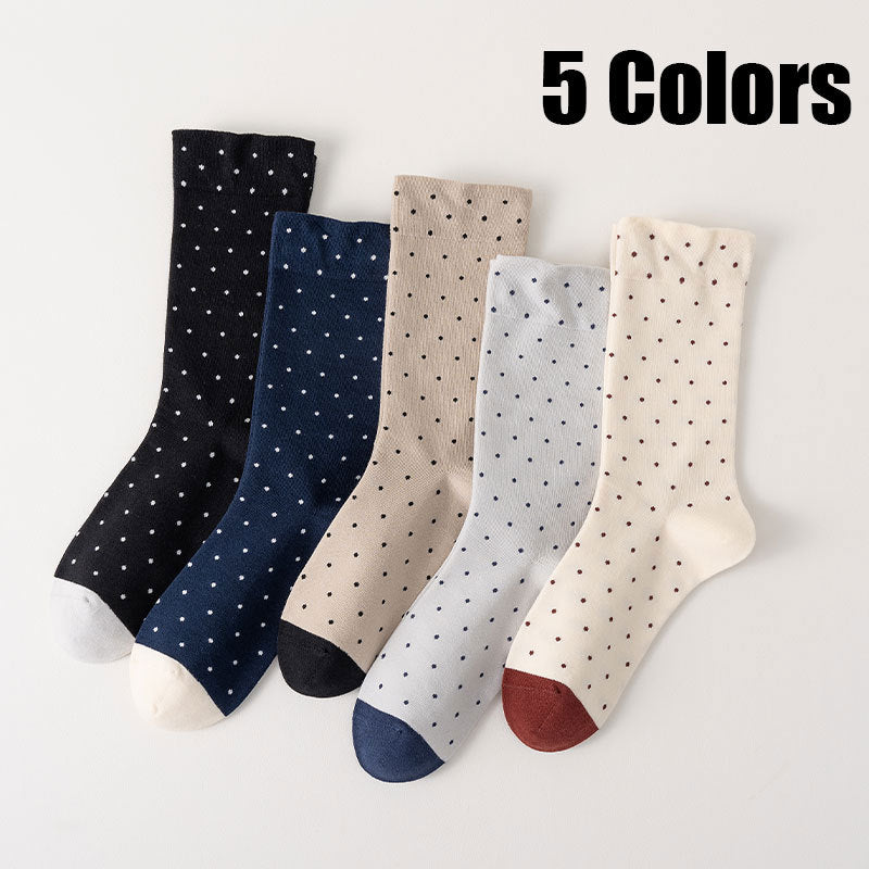 5 Pairs Women Cute Soft Socks Crew Lightweight Deodorant And Breathable Above Ankle Casual Dress Sock For Ladies Bootie Trouser For Outdoor Sports Riding