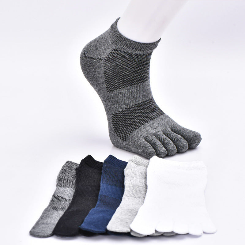 Combed Cotton Sweat-absorbent Breathable Toe-splitting Socks