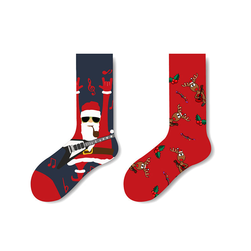 AB Surface Christmas Socks Men's Mid-calf Cotton Socks