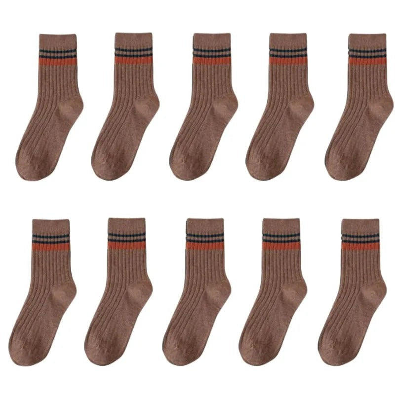 Men's Mid-calf Versatile Korean Style Japanese Style Academic Style Socks