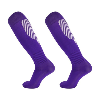 Thin Soccer Socks Men's Breathable Training Sports Children's Striped Over The Knee