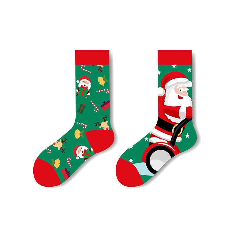 AB Surface Christmas Socks Men's Mid-calf Cotton Socks