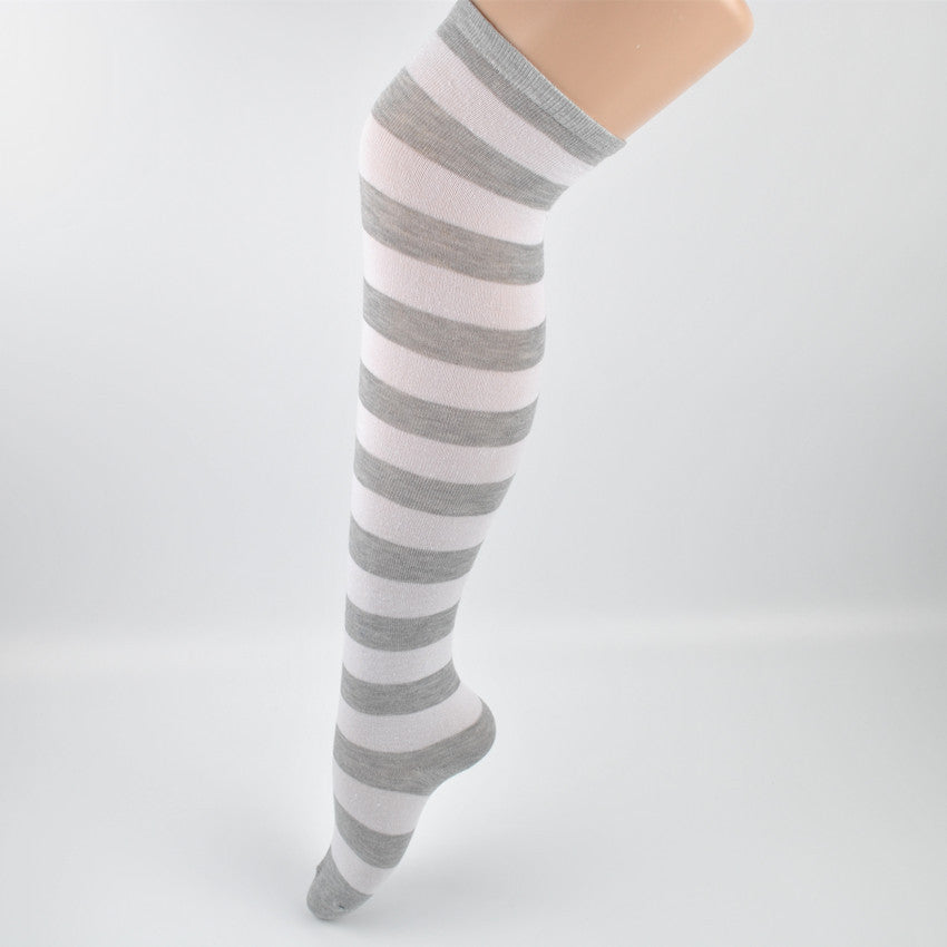 Stockings ladies over knee socks Japanese thigh socks striped high socks socks