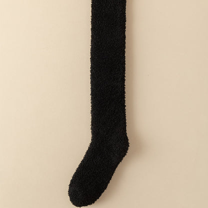 Coral Fleece Long Winter Fleece-lined Thickened Room Socks