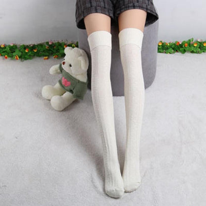 Long knee stockings high tube stockings Japanese women's socks stacked stockings thigh socks