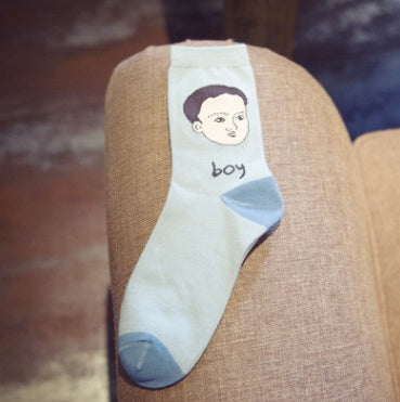 Female cotton socks