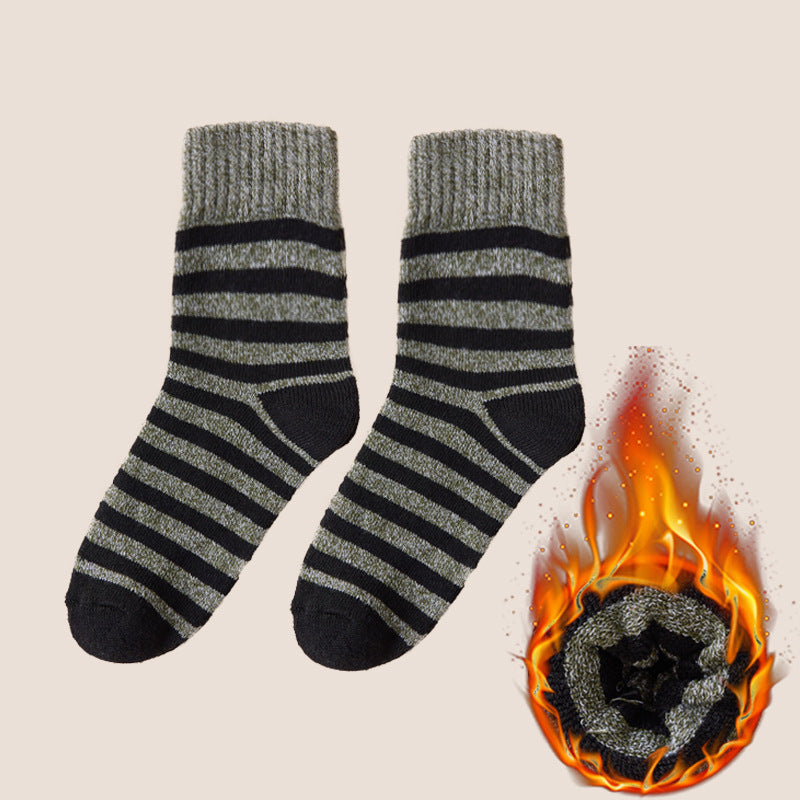 Gepolsterte und verdickte warme Frotteesocken für Herren