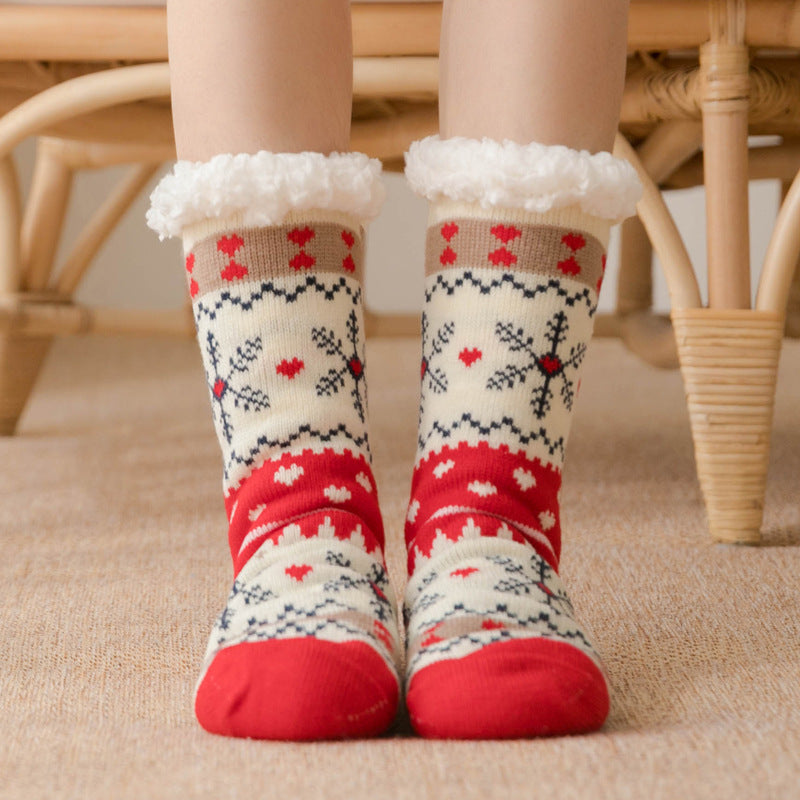 Coral fleece floor socks