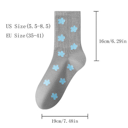 4 Pairs Womens Crew Socks Thin Soft Comfort Breathable Dress Socks Above Ankle Crew Socks For Business Casual.