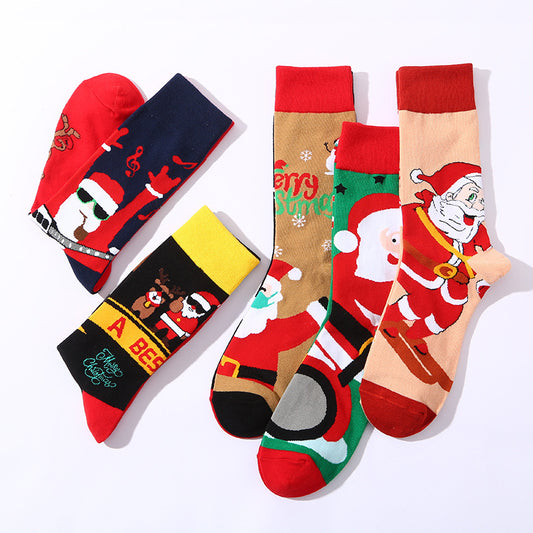 AB Surface Christmas Socks Men's Mid-calf Cotton Socks