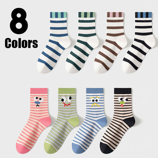 8 Pairs Womens Crew Socks Thin Soft Comfort Breathable Dress Socks Above Ankle Crew Socks For Outdoor Sports Running And Cycling