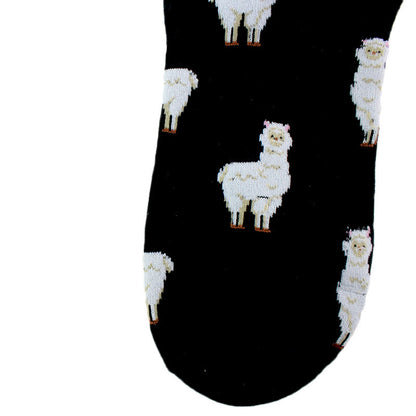 Ladies Cartoon Animal Cotton Mid-calf Length Socks