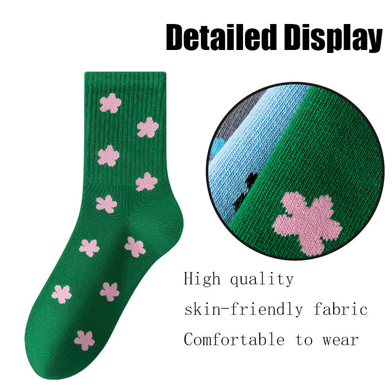 4 Pairs Womens Crew Socks Thin Soft Comfort Breathable Dress Socks Above Ankle Crew Socks For Business Casual.