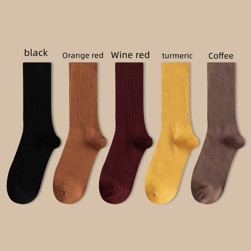 Pure Cotton Simple Stack Socks