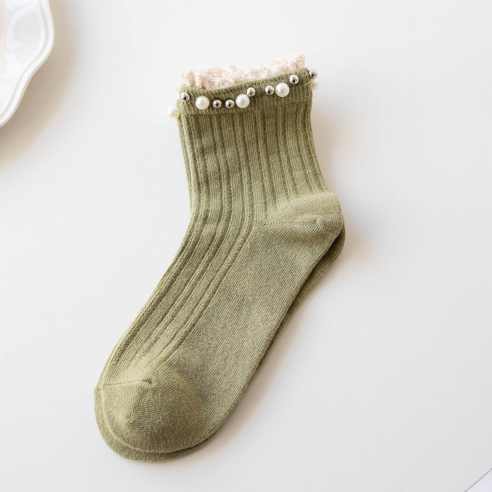 Medium Length Casual Cotton Socks