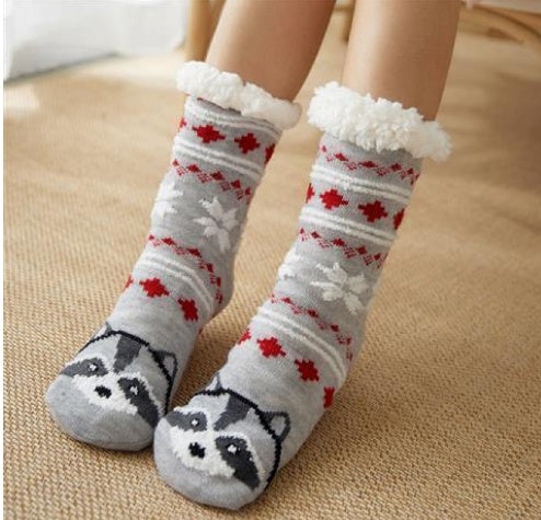 Coral fleece floor socks