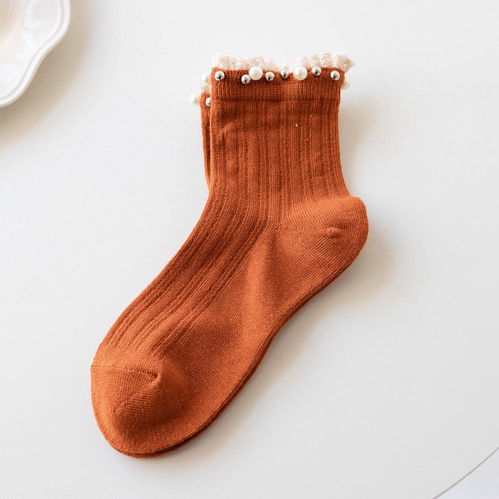 Medium Length Casual Cotton Socks