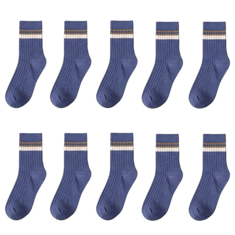 Men's Mid-calf Versatile Korean Style Japanese Style Academic Style Socks