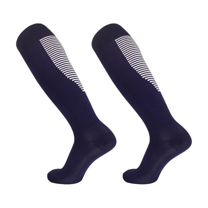 Thin Soccer Socks Men's Breathable Training Sports Children's Striped Over The Knee