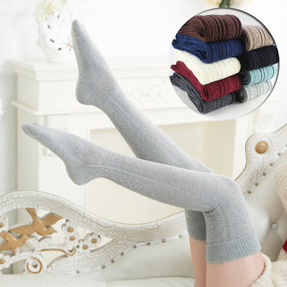 Women's Fashionable Knitted Over-the-knee Socks