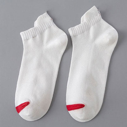 Deodorant Low-top Ankle Socks Mesh Style For Sports Sweat-proof Deodorant