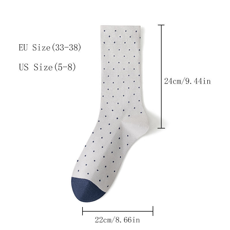 5 Pairs Women Cute Soft Socks Crew Lightweight Deodorant And Breathable Above Ankle Casual Dress Sock For Ladies Bootie Trouser For Outdoor Sports Riding