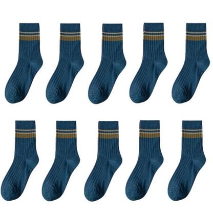 Men's Mid-calf Versatile Korean Style Japanese Style Academic Style Socks