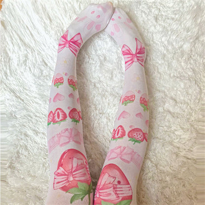 Women's Fashion Simple Print Knee-high Socks