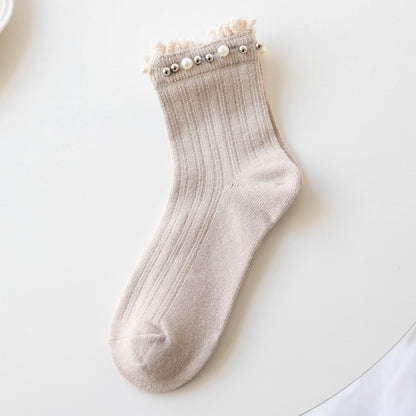 Medium Length Casual Cotton Socks