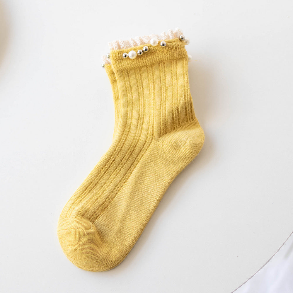 Medium Length Casual Cotton Socks