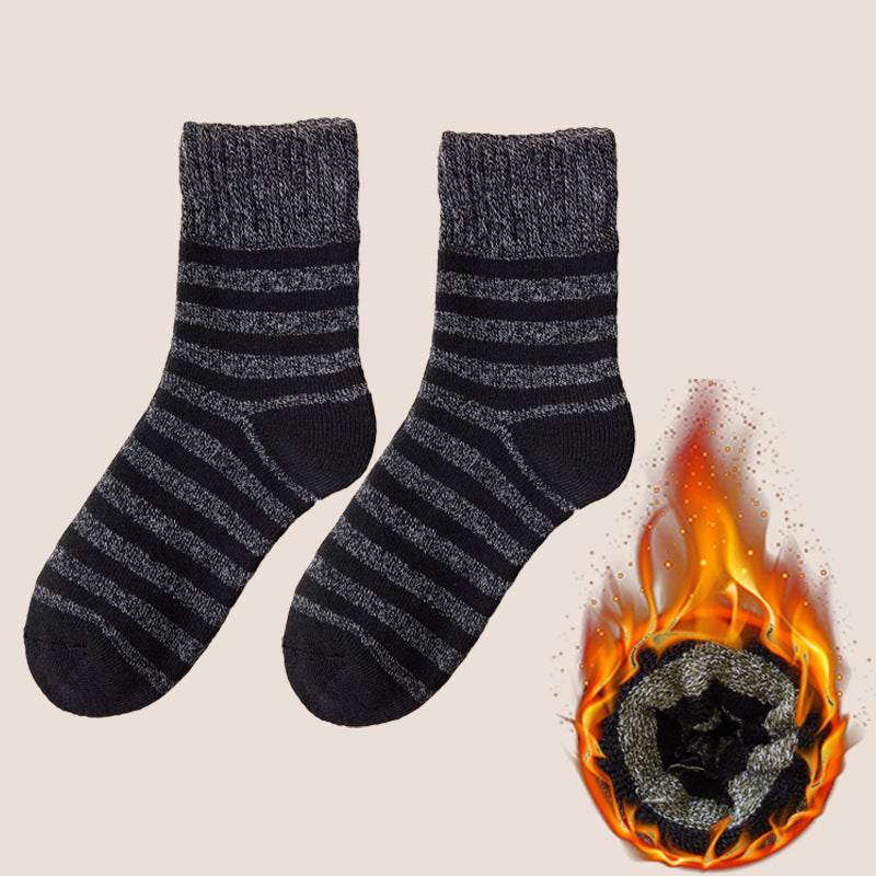 Gepolsterte und verdickte warme Frotteesocken für Herren