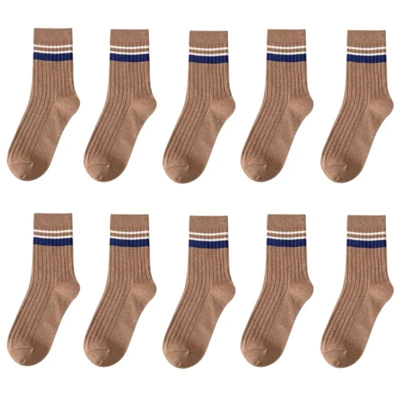 Men's Mid-calf Versatile Korean Style Japanese Style Academic Style Socks