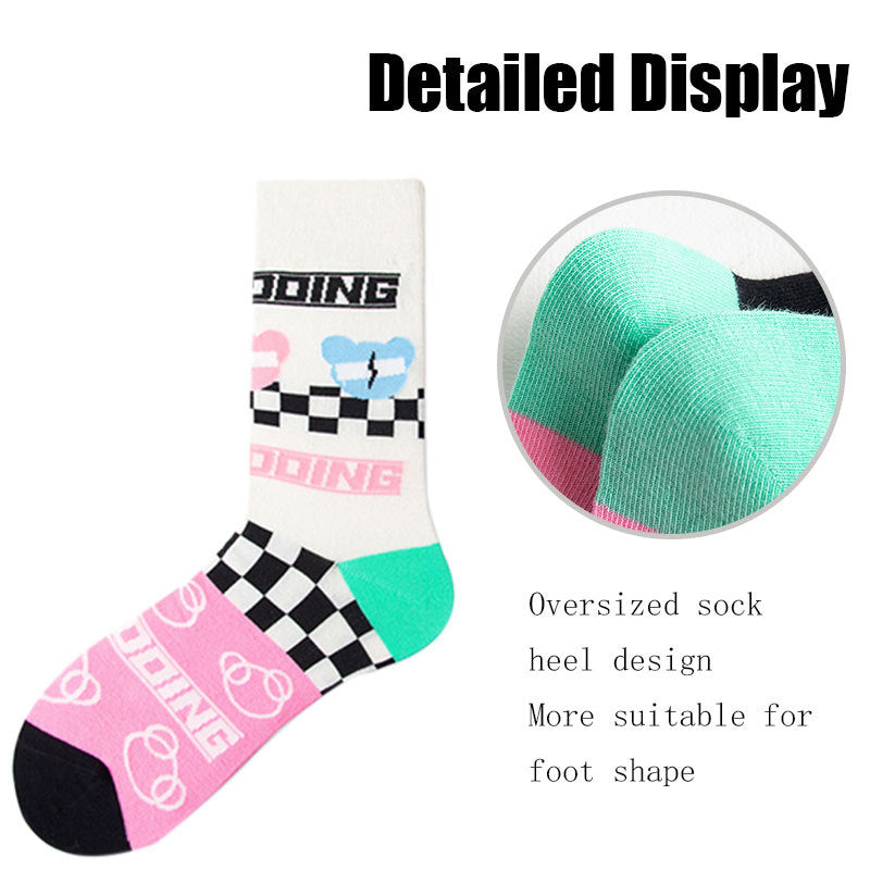 3 Pairs Womens Colorful Crew Socks Thin Soft Comfort Breathable Dress Socks Above Ankle Crew Socks For Business Casual.